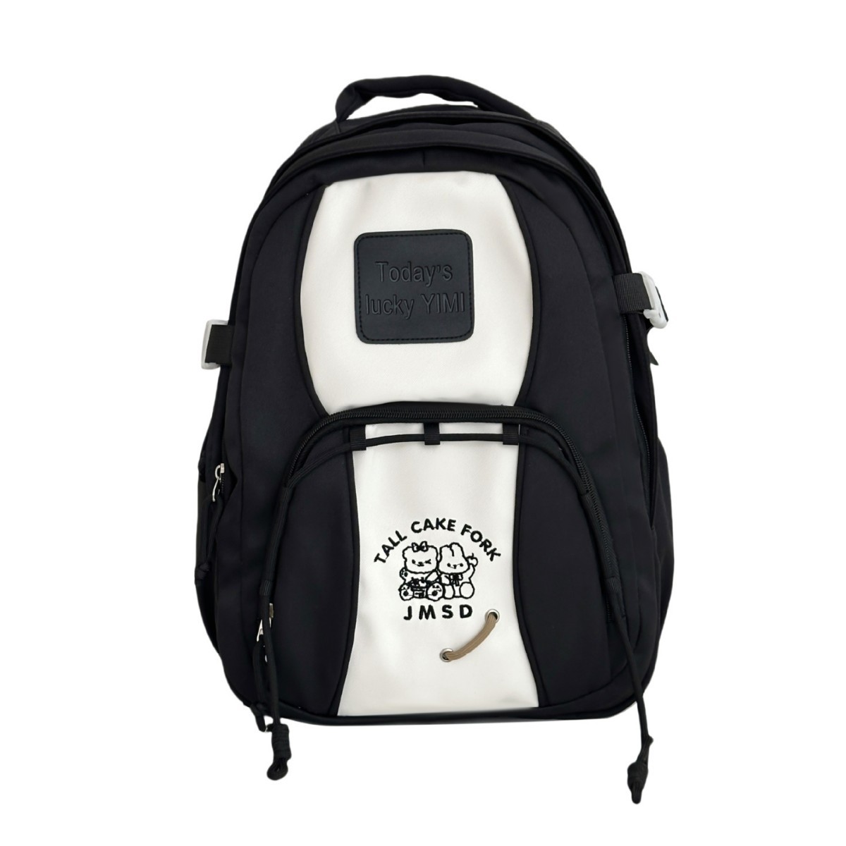 A new high-appearance-level Japanese ins fresh and sweet color-blocking backpack, a lightweight backpack for junior and senior high school students Item Picture