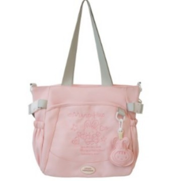 2025 New Japanese-style sweet girl shopping tote bag with large capacity and letter embroidery, a middle school student class tutorial bag Item Picture