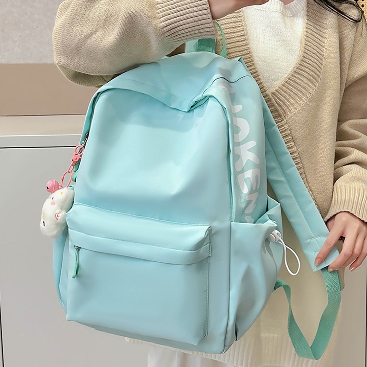 Lightweight and simple backpack for girls, Japanese-style travel, campus casual schoolbag for girls, computer backpack for female college students details Picture