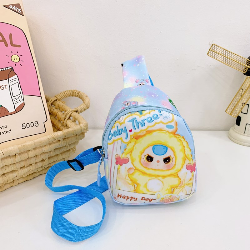 Spring 2025 new children's chest bag, fashionable cartoon single-shoulder crossbody bag for boys and girls, outdoor travel coin purse details Picture