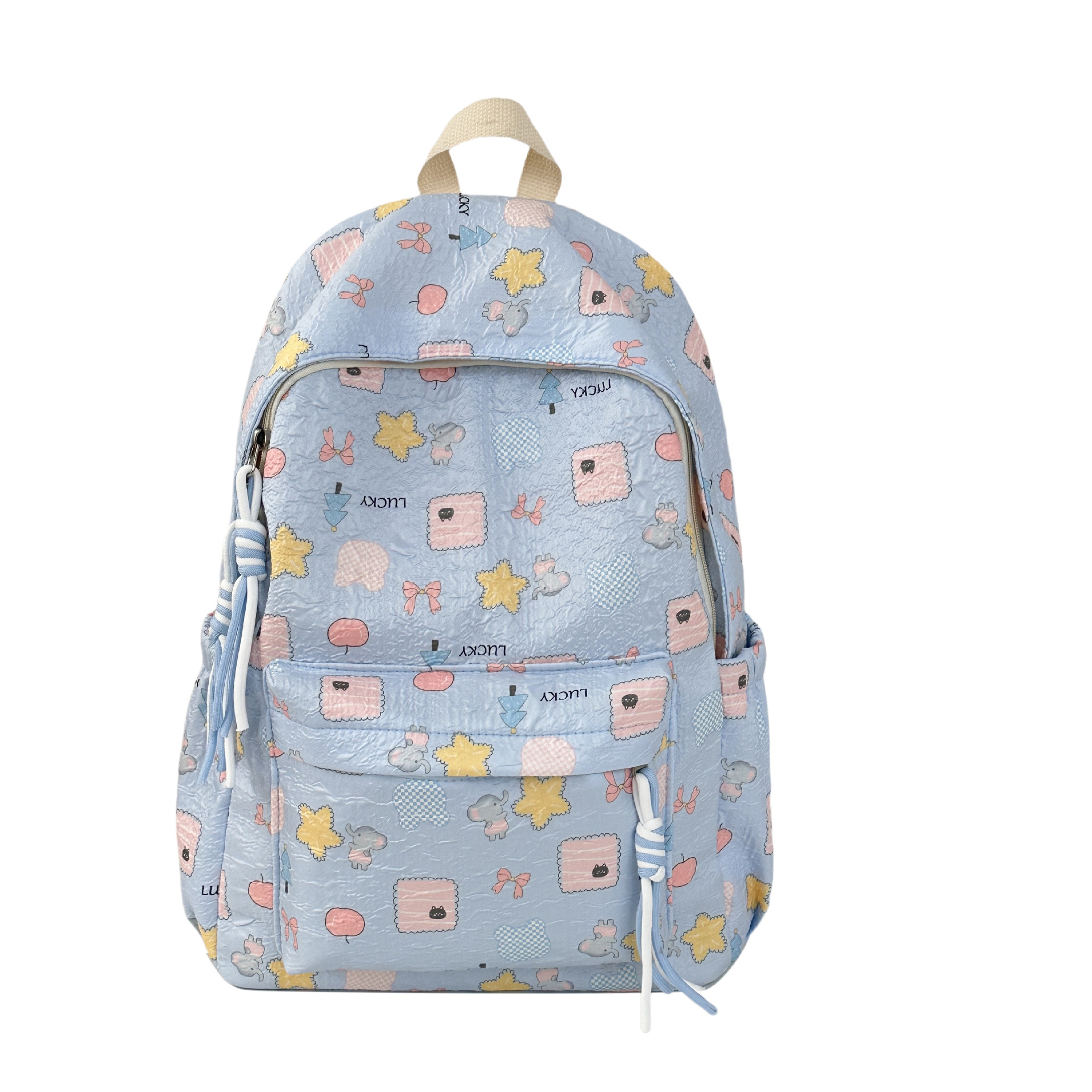 Japanese-style high-appearance-level college student backpack, Instagram cute large-capacity soft girl backpack, versatile travel backpack Item Picture