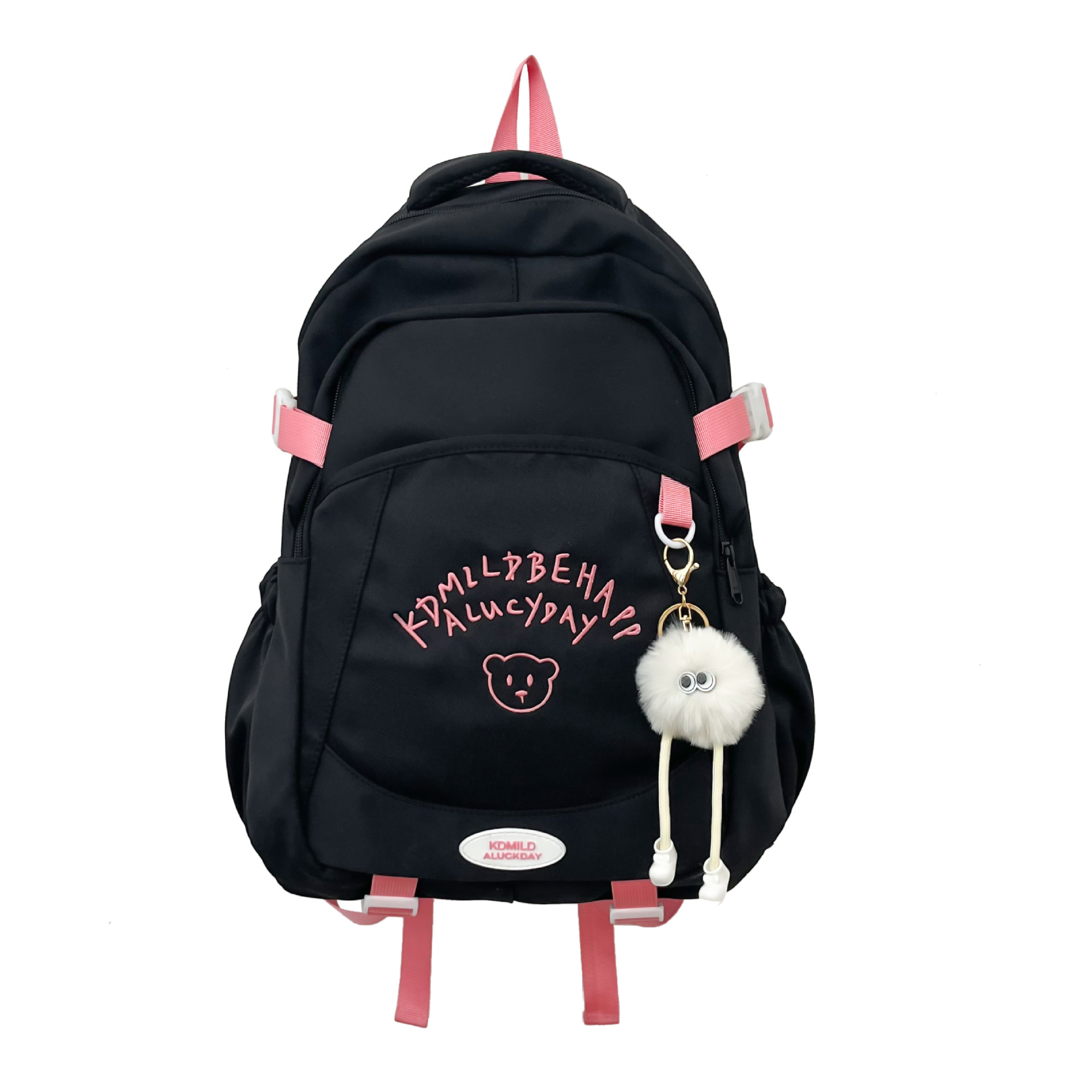 New schoolbag for girls, Japanese-style inS-style letter embroidery treasure, travel backpack for girls, versatile middle school backpack Item Picture