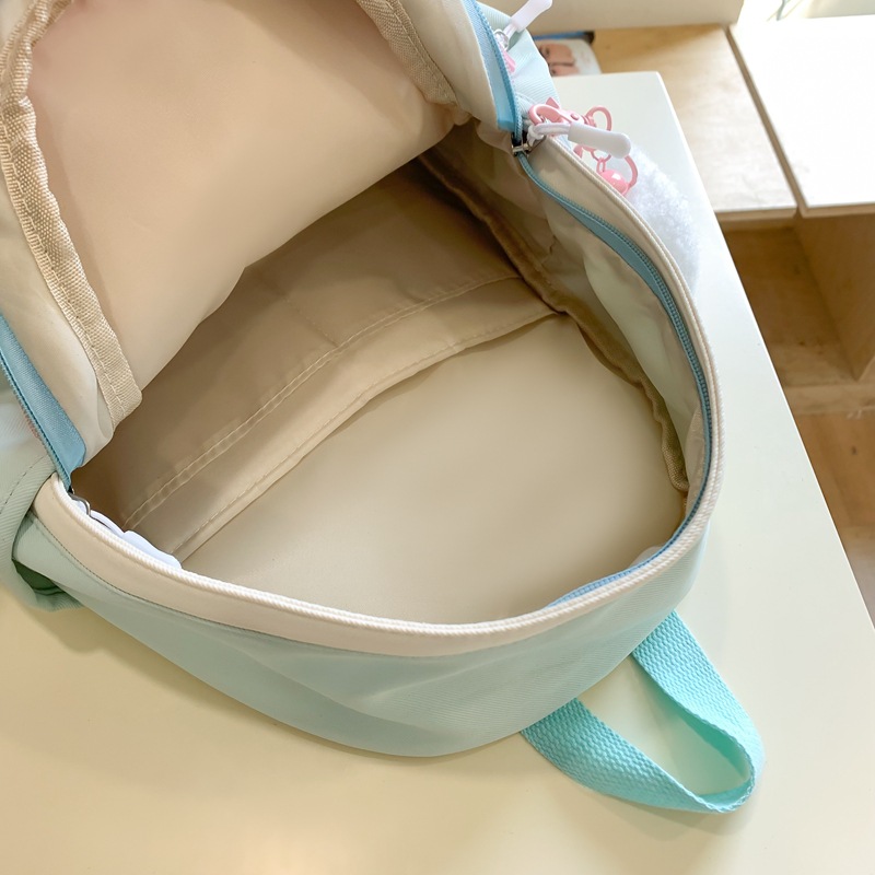 Forest-themed fresh schoolbag, a light and compact backpack for college students going out, a sweet and girlish mini backpack with contrasting colors Specification drawing
