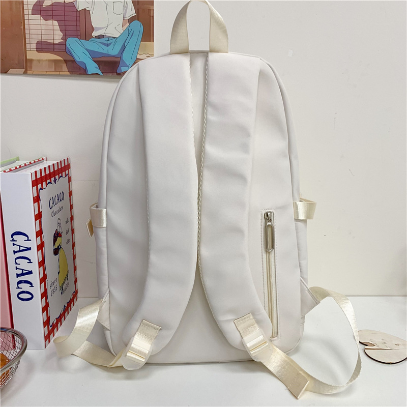 A new Japanese-style high aesthetic level, sweet and cute, cat-ear transparent smug pain bag, a lightweight mini backpack for junior and senior high school students Specification drawing