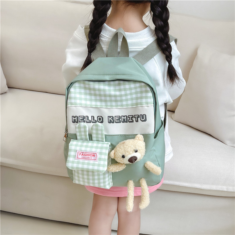 Large-capacity kindergarten leisure and travel lightweight small schoolbag, cute cartoon backpack for girls, primary school students and children Specification drawing