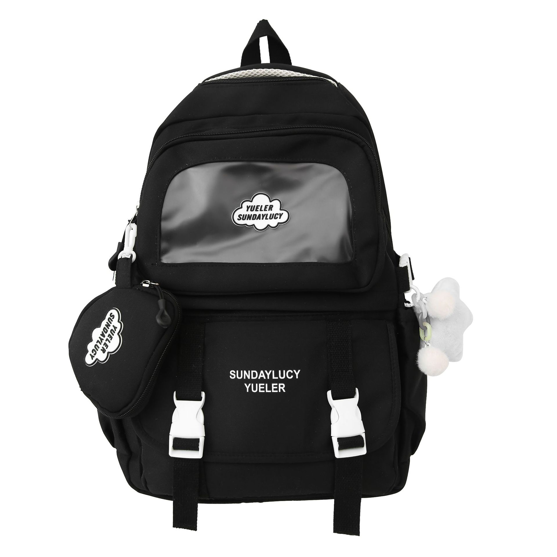 Schoolbag, high school girls' appearance level pain bag, large-capacity backpack for junior and senior high school students, Japanese-style girl style, simple backpack for college students Item Picture
