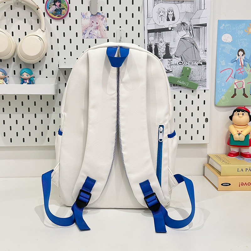 A versatile high-capacity backpack for commuting, a new model of 2025 with a high aesthetic level, featuring a college style and a casual yet simple design for junior and senior high school students Specification drawing