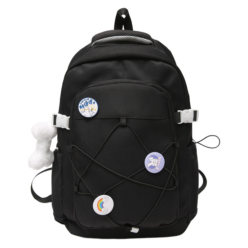 This is a new Korean version backpack with a high level of appearance, fresh and cute. It is suitable for high school and junior high school students to use for casual, light, commuting and outdoor activities. It has a large capacity for both shoulders Item Picture