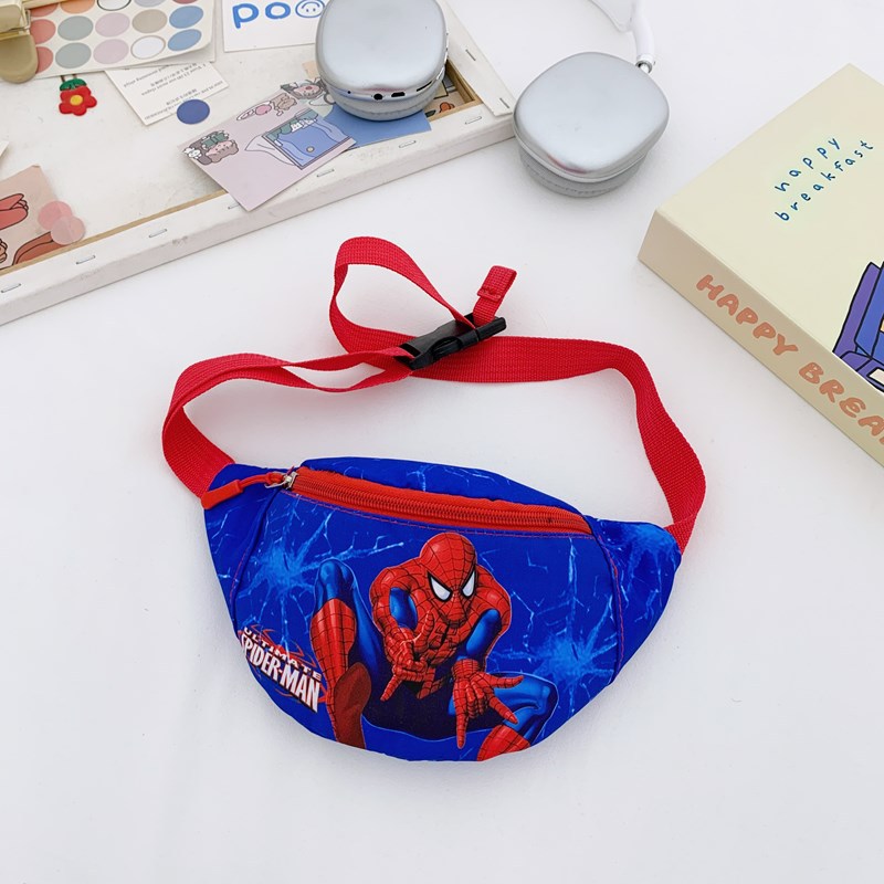 New cross-border children's coin purse for boys and girls, trendy cartoon single-shoulder crossbody bag, baby outdoor casual small waist bag Specification drawing