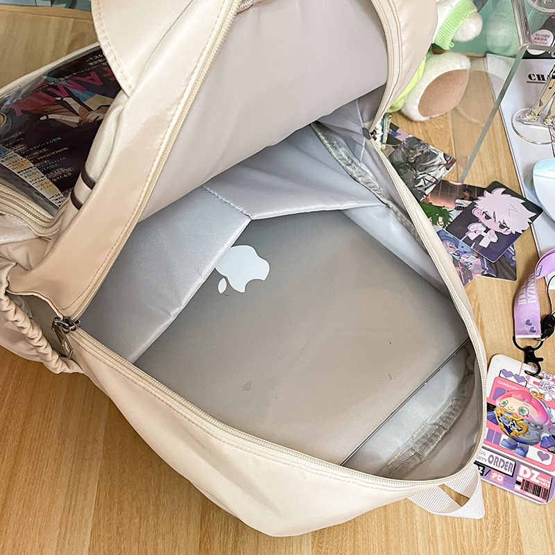 Japanese-style transparent school style large-capacity backpack, versatile for commuting, high appearance level, cute cat backpack, smudy pain bag Application Scenario