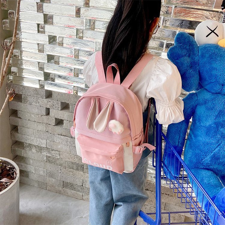 Spring New Children's backpacks, Rabbit Ears Leisure Kindergarten Boys' and Girls' bags, cartoon bags, cute shoulder bags for children Application Scenario