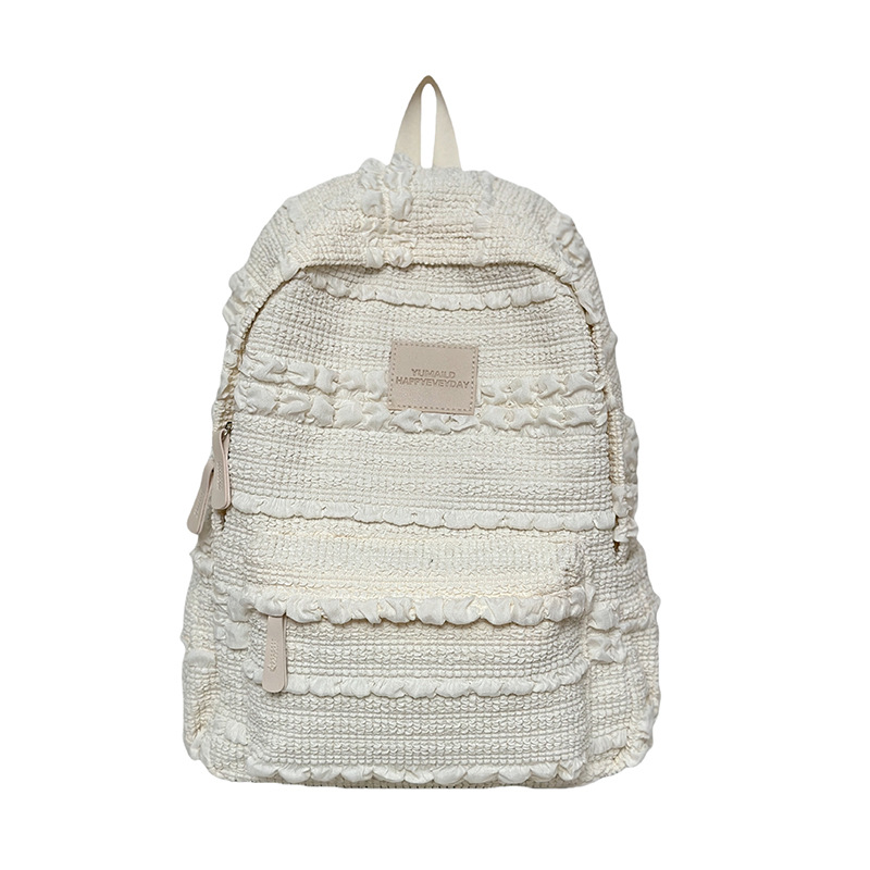 Soft and sticky bubble schoolbag for female college students, a niche design backpack for female high school students, and a high-appearance-level backpack for teenage girls Item Picture