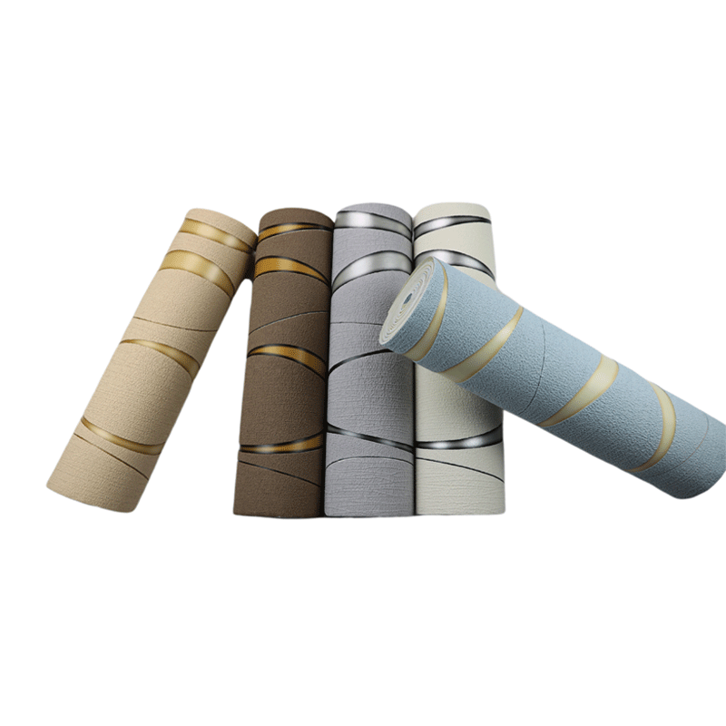 Water ripple grey deerskin velvet wallpaper is a modern and simple living room, bedroom and TV background wall wallpaper Item Picture