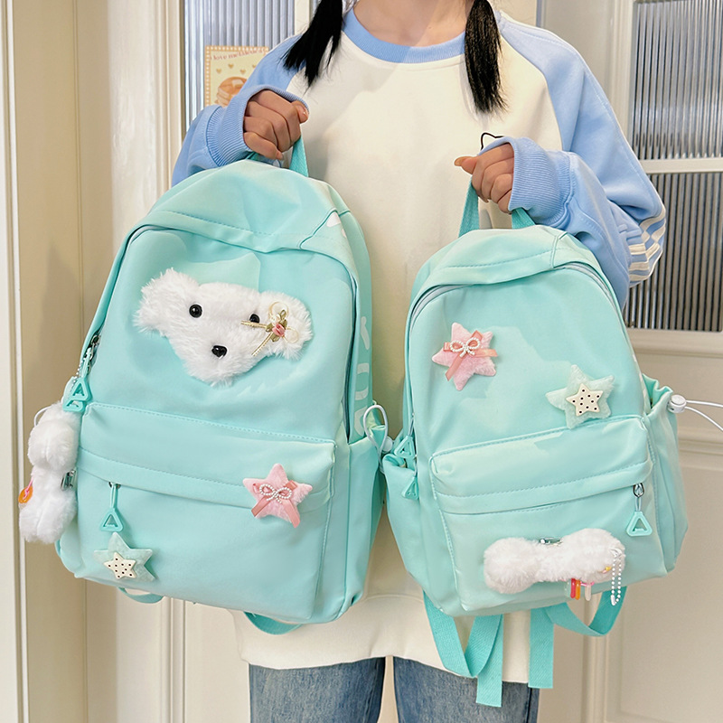 New Japanese-style cute and good-looking schoolbag, simple and versatile student backpack, schoolgirl style mini backpack full figure