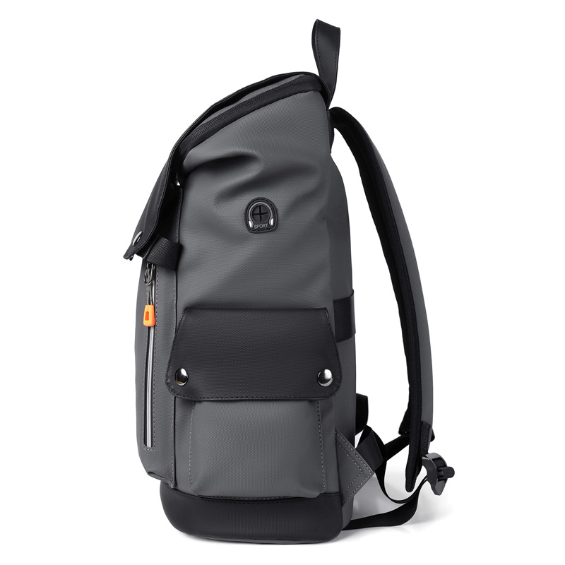New men's backpack, lightweight and lightweight, PU casual bag, business travel, men's commuter bag, backpack Specification drawing
