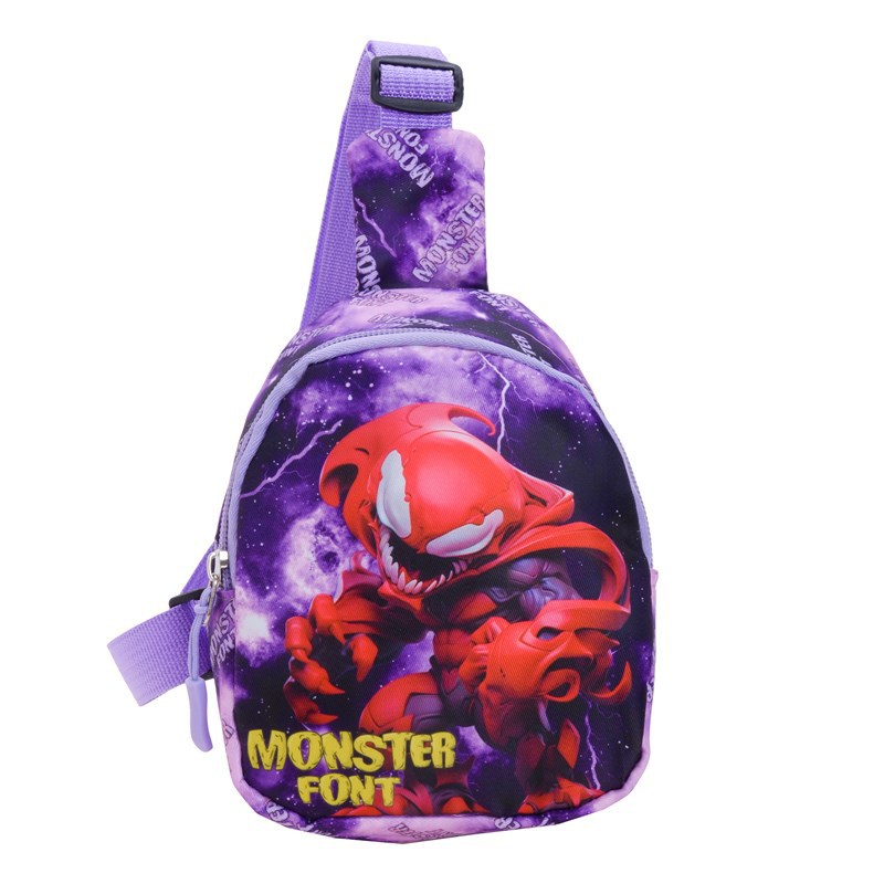 Summer new children's bags for boys and girls, fashionable cartoon coin purses, crossbody bags, outdoor casual small backpacks and chest bags Item Picture