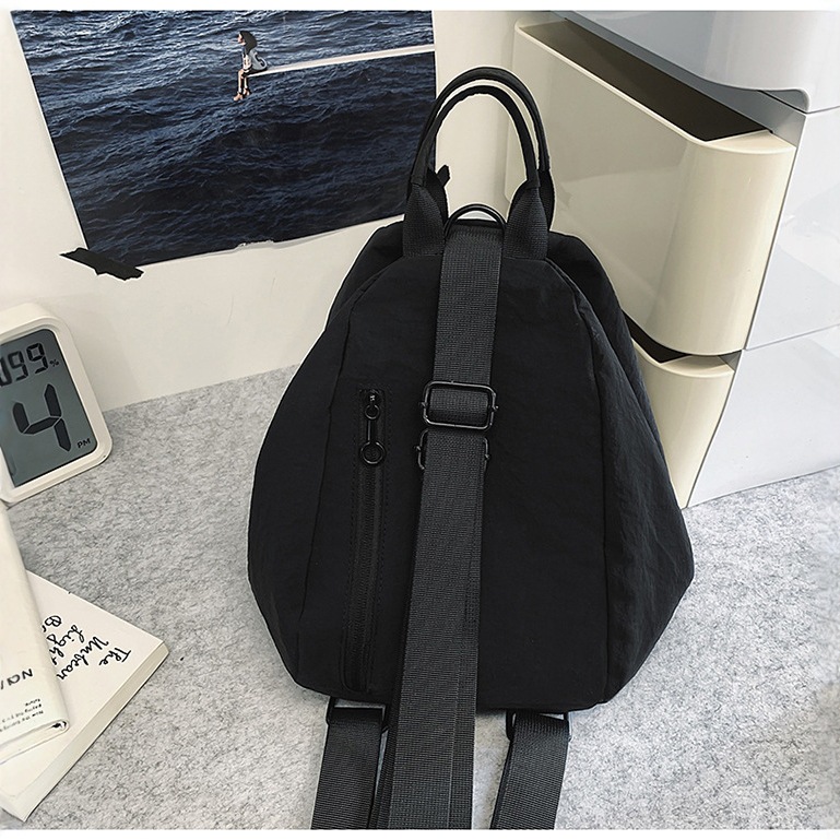Lightweight and versatile nylon fabric bag for women 2025 new style casual and versatile backpack for spring and summer outdoor cycling crossbody Specification drawing