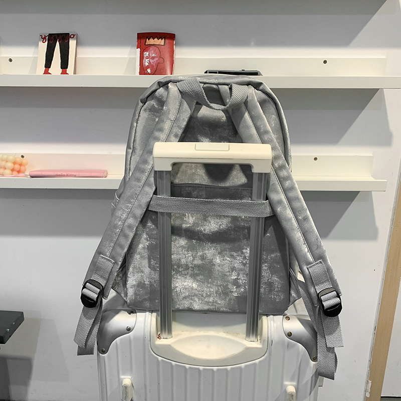 Korean college student ins versatile large-capacity schoolbag, simple and casual new travel backpack, commuting single-shoulder bag Specification drawing