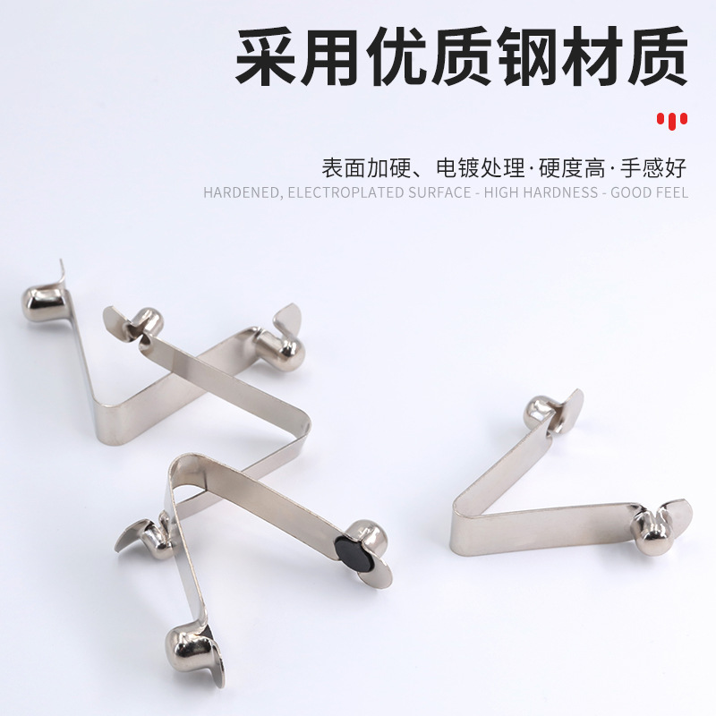 Factory direct supply of double-bead V-shaped spring plates, spring steel, special-shaped U-shaped spring plates, solid riveted spring plates positioned inside the tube details Picture