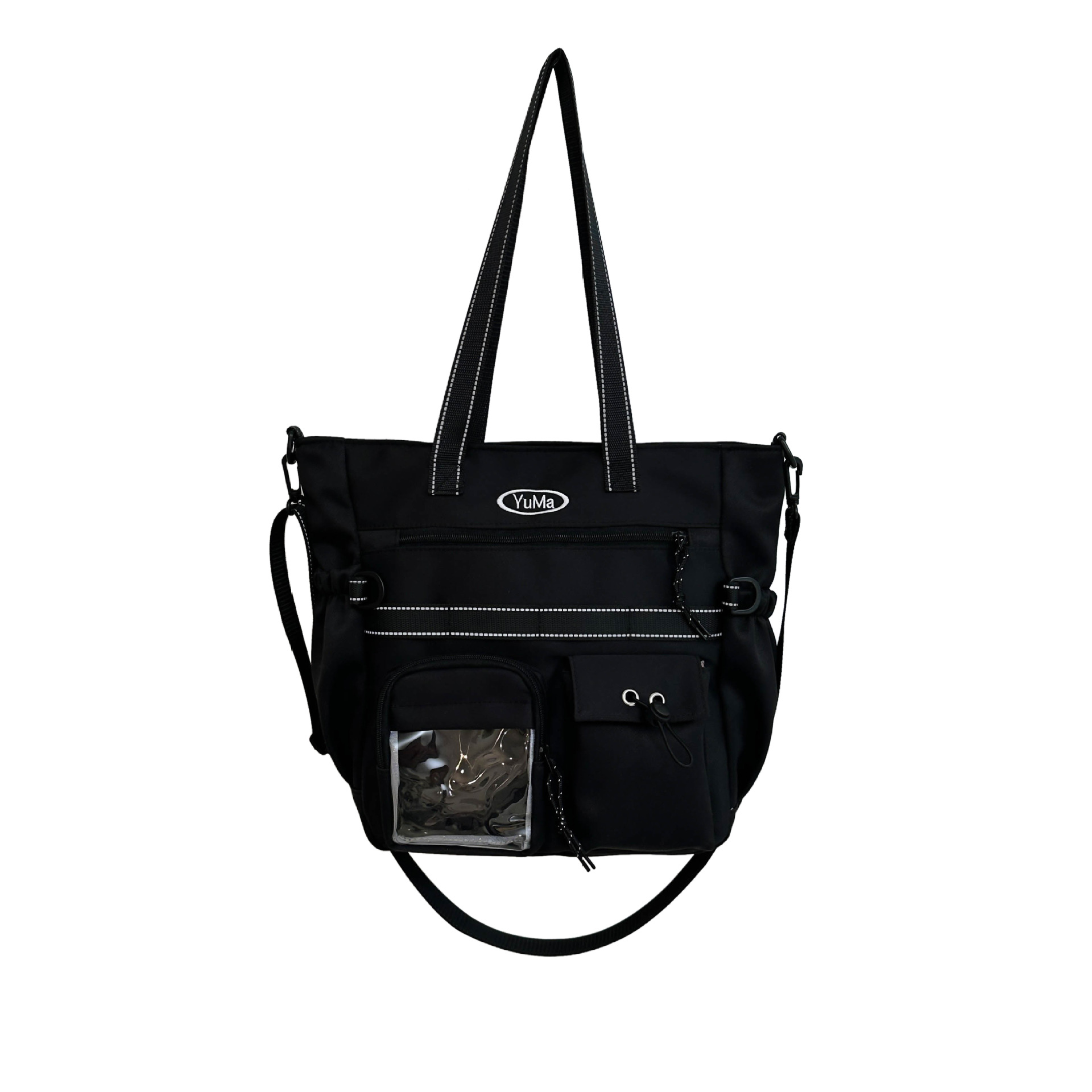Large-capacity student tutorial bags, hand-carried bags, junior and senior high school students, college students, high appearance level, single-shoulder crossbody bags, women Item Picture