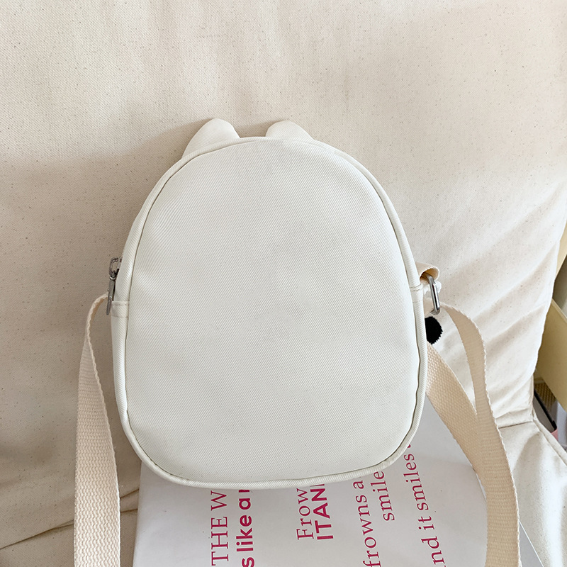 Cute puppy cartoon small bag for girls, ins Japanese style versatile casual single-shoulder student phone bag, girl crossbody bag Specification drawing