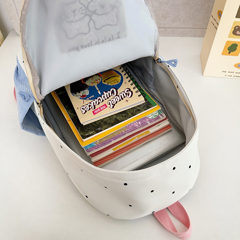 A new Japanese-style backpack with a high level of appearance, sweet, fresh and cute printed patterns, and a large-capacity casual backpack for junior and senior high school students Application Scenario
