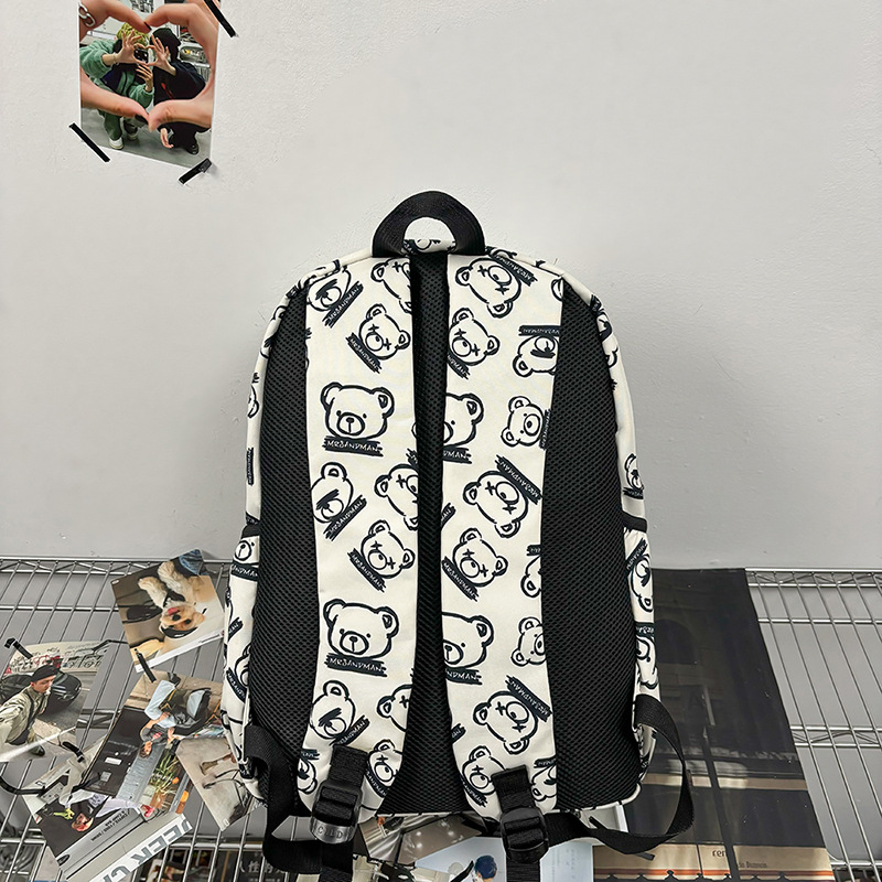 A new high-appearance-level, fresh, sweet and cute bear backpack from Korean Instagram, a large-capacity backpack for junior and senior high school students Specification drawing