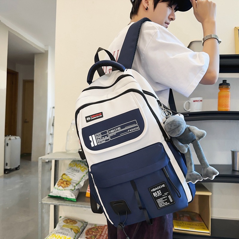 High-quality backpacks for boys, trendy backpacks for high school students in 2024, new sporty style schoolbags for junior high school and college students, and girls details Picture