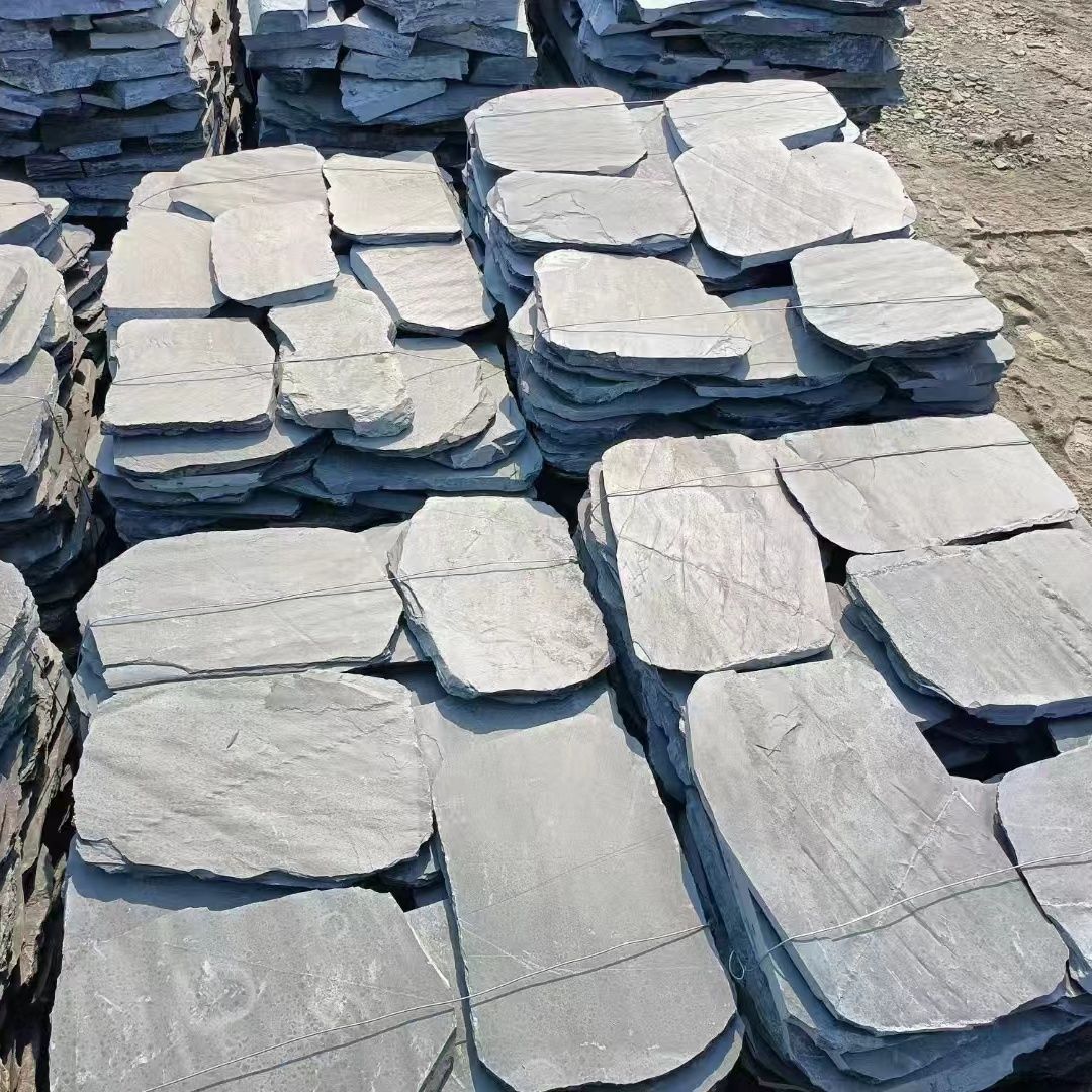 Wear-resistant stepping stones for garden lawns, anti-slip stepping stones, bluestone lawn, outdoor stepping stones, natural courtyard floor tiles Item Picture
