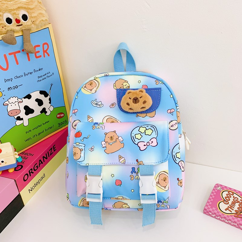 The 2025 new style of fashionable and sweet backpacks for girls, cute cartoon school bags for primary school students, and children's backpacks for outings Specification drawing
