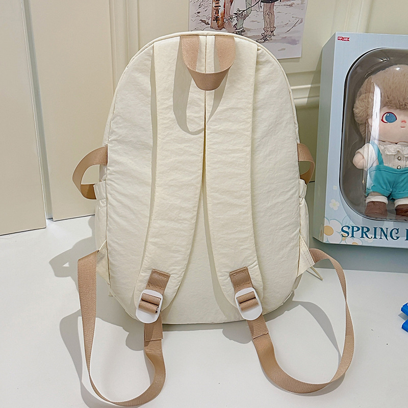 Japanese-style cute and sweet backpack with bow, high appearance level, forest-style fresh and light travel backpack Specification drawing