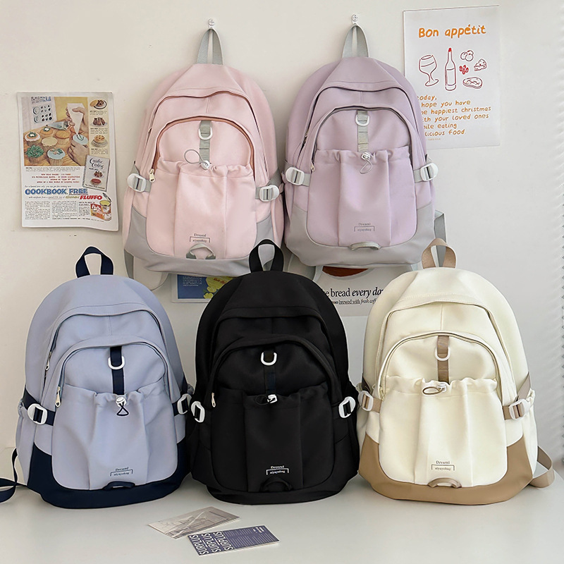 Cross-border junior high school students' large-capacity schoolbag, girls' fashionable and girlish sweet backpack, Japanese trendy college students' backpack details Picture