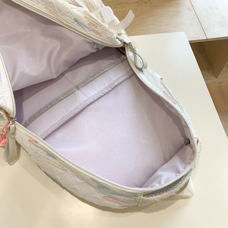 Schoolbag girl on Instagram, Japanese-style junior and senior high school students, Korean-style campus versatile and weight-reducing backpack, two-piece backpack set for girls Application Scenario