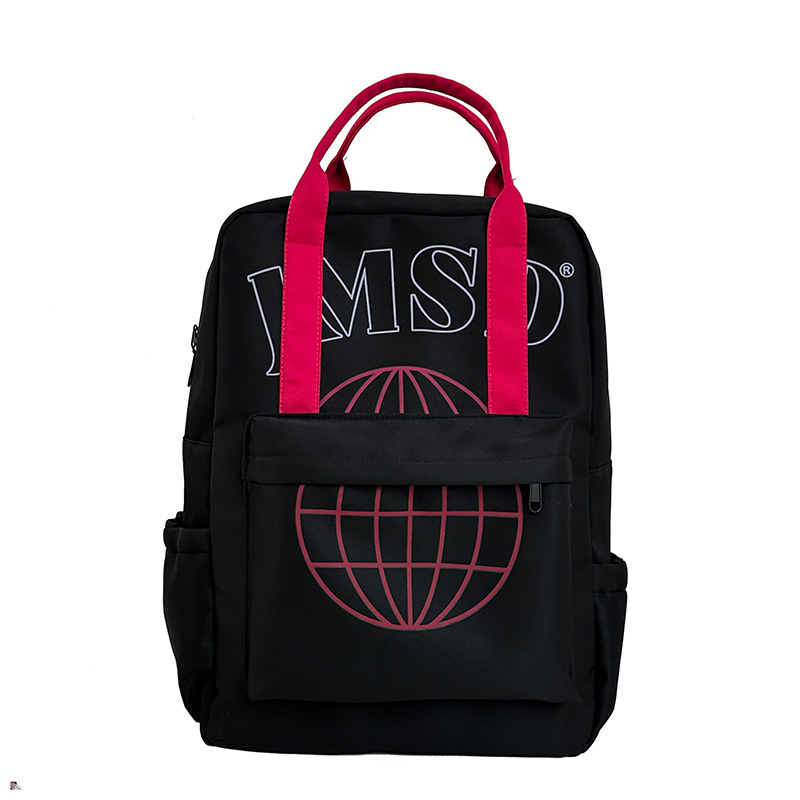 A new Japanese-style ins backpack with a high level of appearance, fresh and sweet, featuring color-blocking and large-capacity backpacks for junior and senior high school students Item Picture
