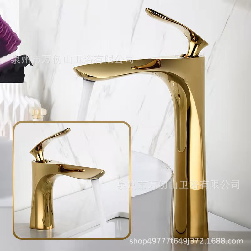 Factory direct sales, cross-border exclusive supply, Maple Leaf cold and hot water faucets, bathroom cabinets, washbasins, undermount basins, single-hole faucets full figure