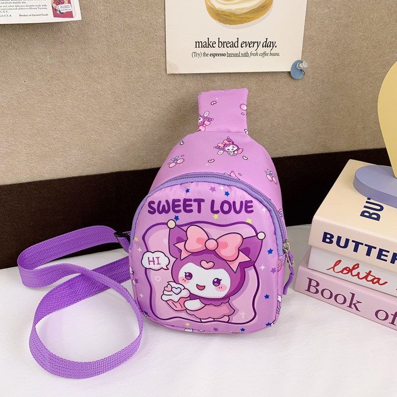 New Winter 2024 children's bags: Cute cartoon kids, single-shoulder bags for boys and girls, coin purses, crossbody bags and chest bags Specification drawing