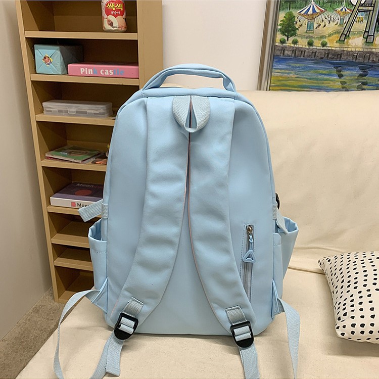 New versatile, high-appearance-level backpack for junior and senior high school students, large-capacity, lightweight schoolbag, Korean-style Instagram cute backpack Specification drawing