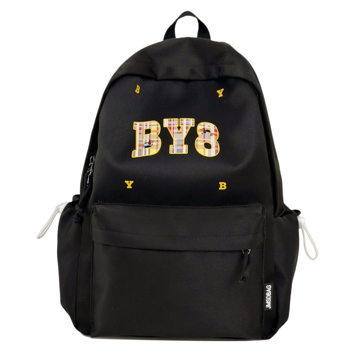 A new high-appearance-level letter-style backpack for couples in a solid color, casual, simple, lightweight and large-capacity backpack from the Korean version of Instagram Item Picture