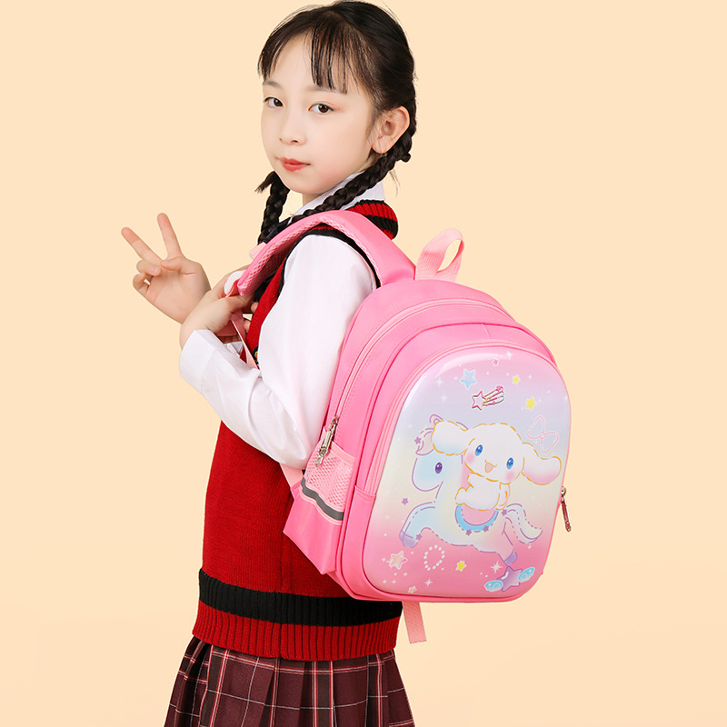 New children's schoolbag for kindergarten, lightweight Kuromi cartoon cute solid color girl Melody backpack details Picture
