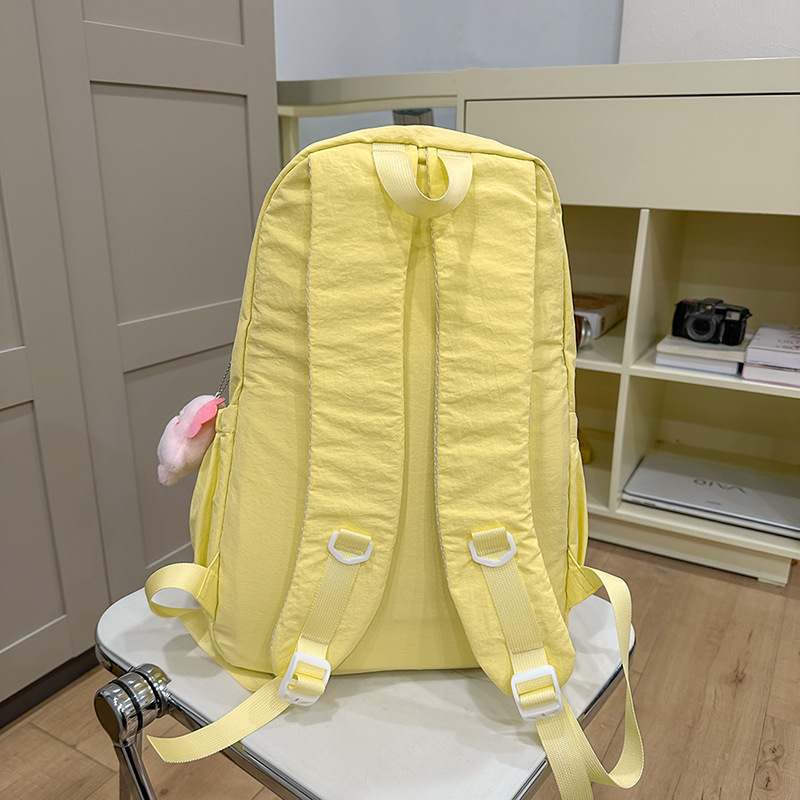 Korean InS-style large-capacity, high-appearancelevel schoolbag, simple and versatile backpack for college students, lightweight travel bag for going out Specification drawing