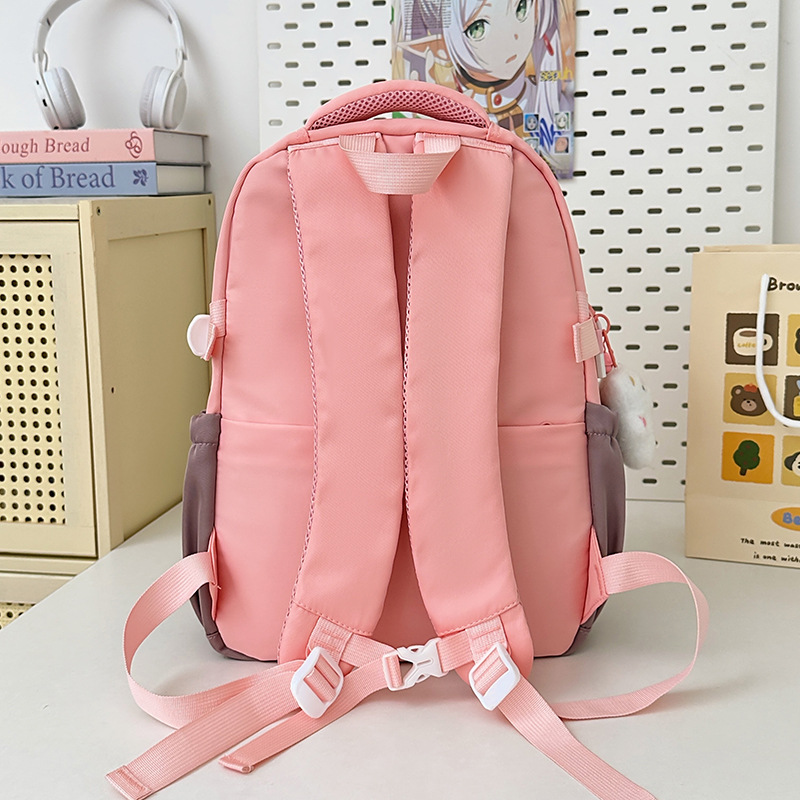 A new high-appeal, fresh, sweet and cute cartoon bear backpack from Korean Instagram, a lightweight backpack for junior and senior high school students Specification drawing