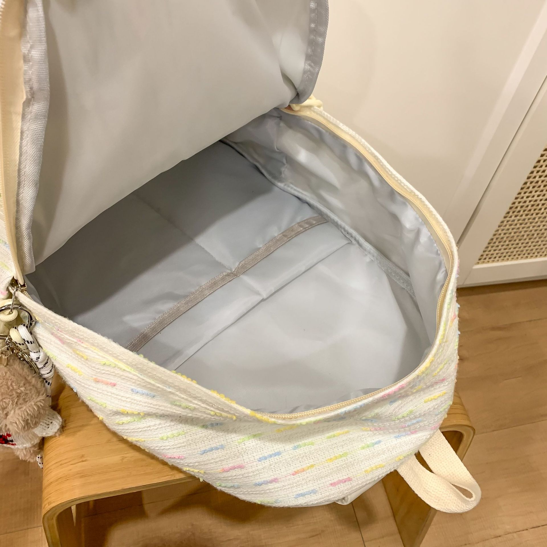 High-appearanceess-level soft girl backpack, Instagram cute single-shoulder bag, mini large capacity, versatile student spring outing backpack Application Scenario