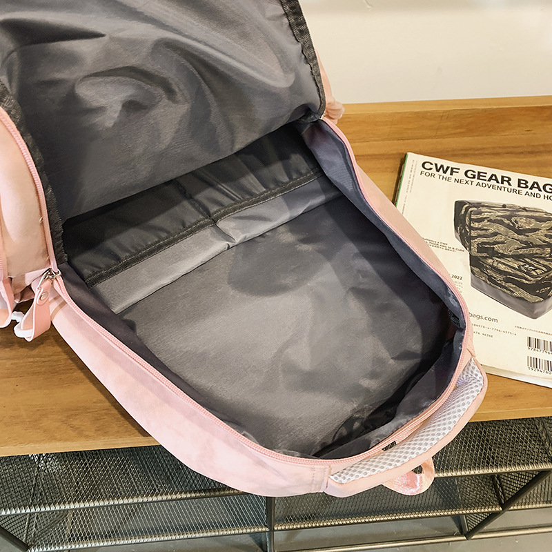 New schoolbag, American trend, college student couple casual backpack, ins style, versatile backpack for teenagers and students Application Scenario