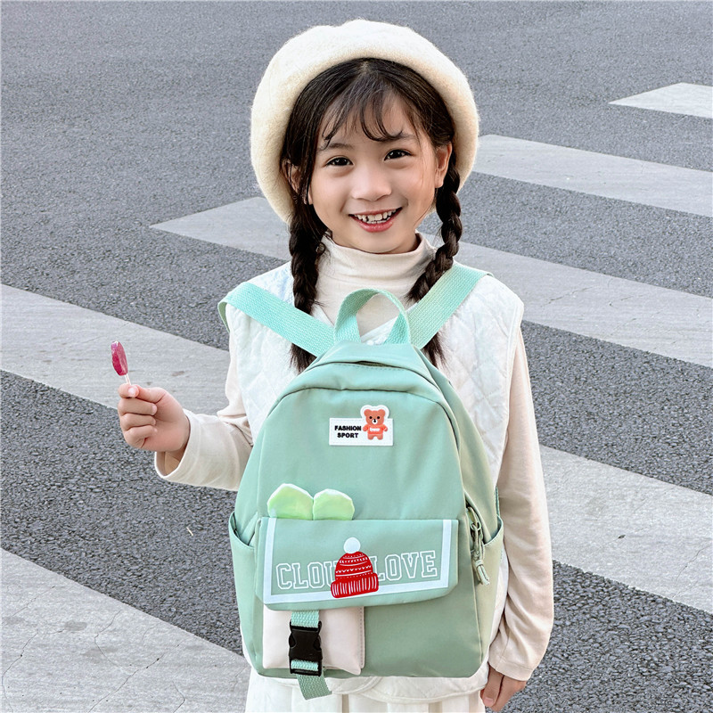 Ultra-light kindergarten children's schoolbag, 3-5 years old girls' schoolbag for primary school students, burden reduction and spine protection cartoon backpack Specification drawing