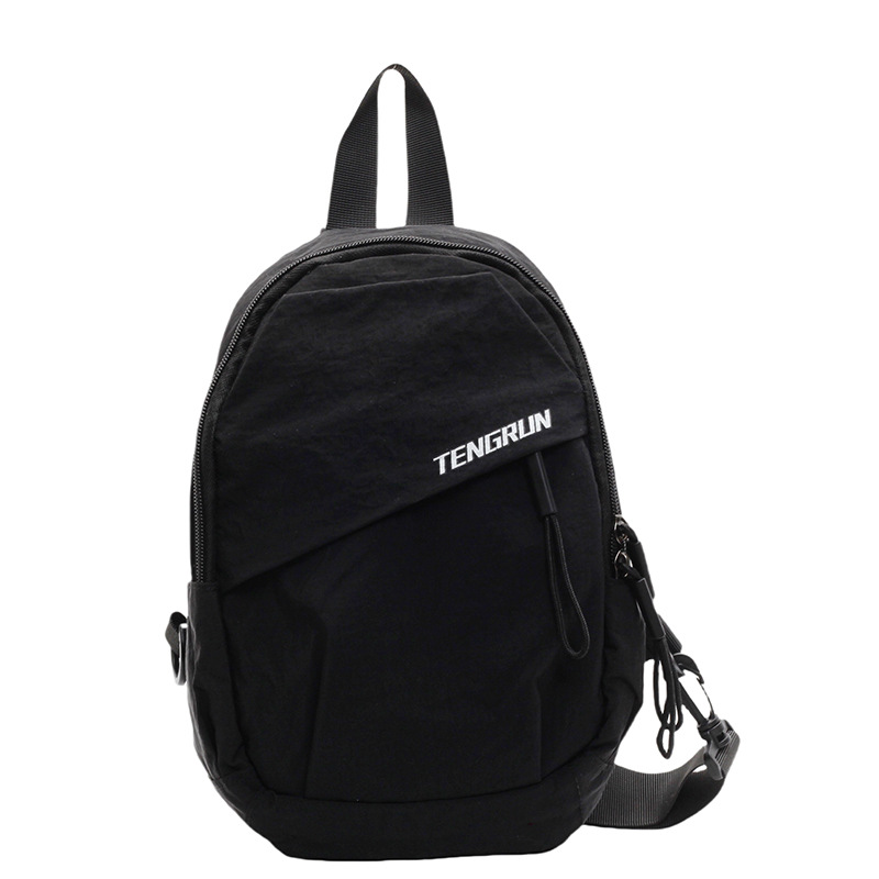 Crossbody bag, a fashionable and versatile small backpack for women's sports and casual wear, a chest bag, a lightweight and large-capacity single-shoulder bag for men to carry around when going out Item Picture