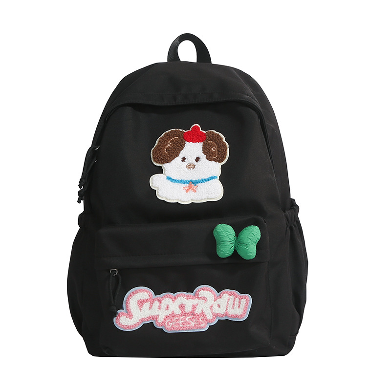The new Japanese-style high-appearance-level cute puppy, fresh and sweet, candy-colored backpack, and large-capacity backpack for primary and secondary school students Item Picture