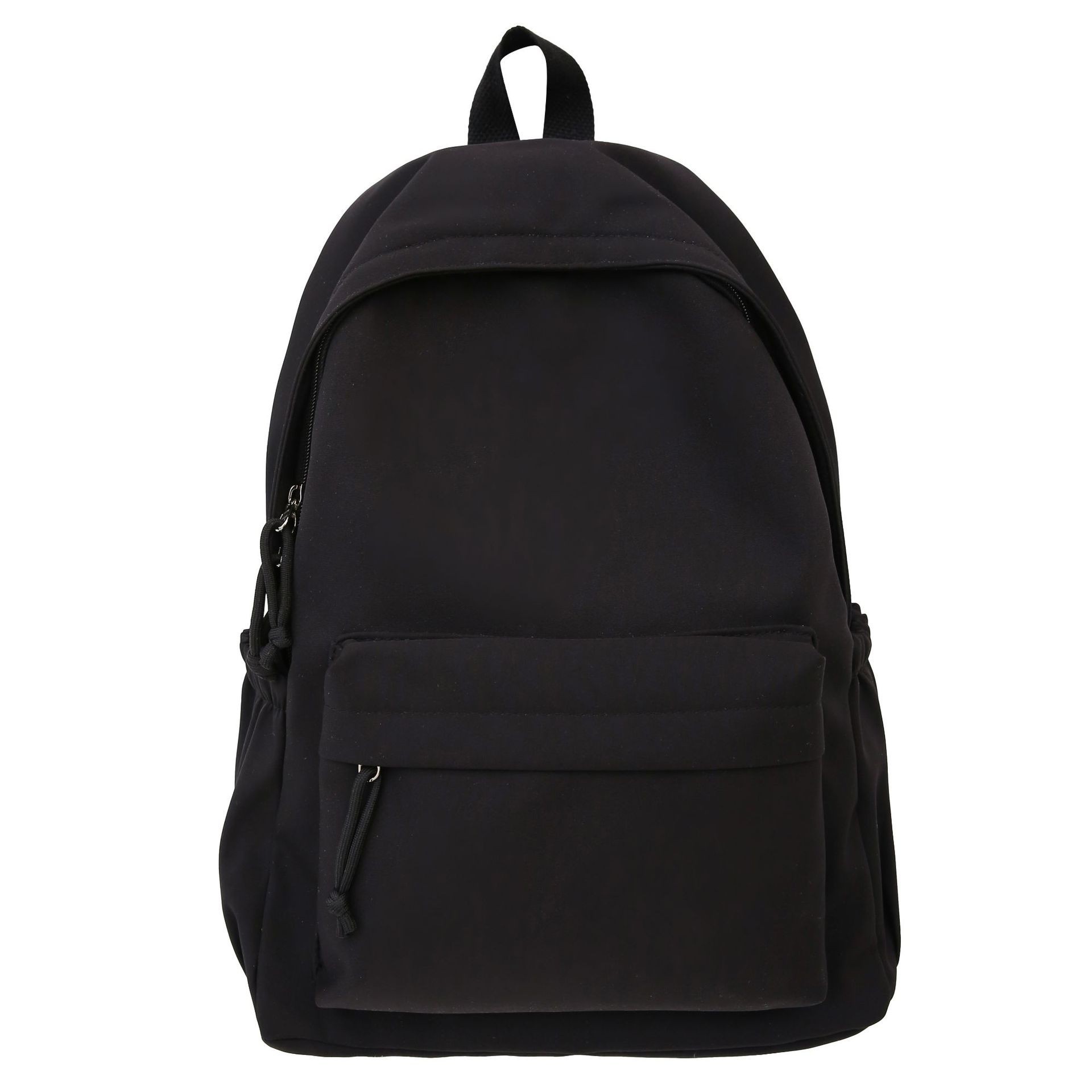 Forest-style ins style, high appearance level, large capacity solid color schoolbag, casual and versatile backpack, commuting, class and tutorial backpack Item Picture
