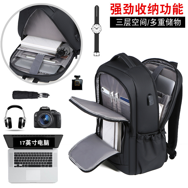 New cross-border multi-functional backpack for men, high-end large-capacity travel bag, business computer backpack for men details Picture