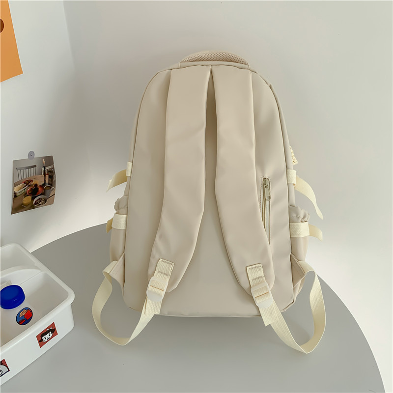 Girls' forest-style, fresh and light middle school backpack, large-capacity, lightweight Korean version, casual backpack for primary school students Specification drawing