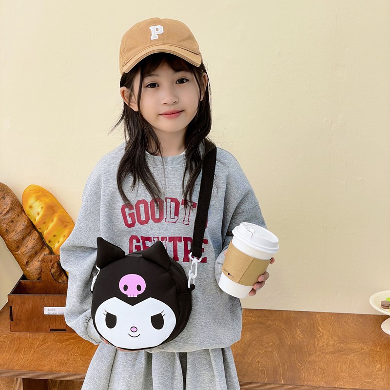 Cross-border Kulomi Children's Bag, Cute crossbody Bag 2025, Outdoor Girls' casual single-shoulder Bag, Stylish and fashionable backpack full figure